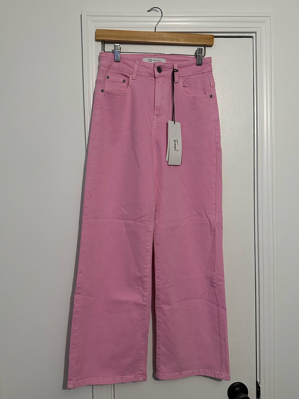 Q2 Pink Wide Leg Women's Jeans